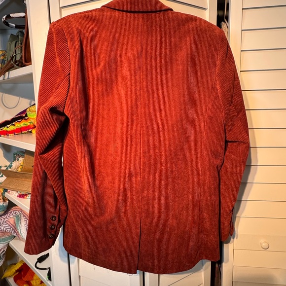 Women’s Rust Corduroy Blazer - Picture 4 of 5